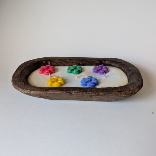 Aurora's Paw Print Wood Bowl  - Almost Heaven