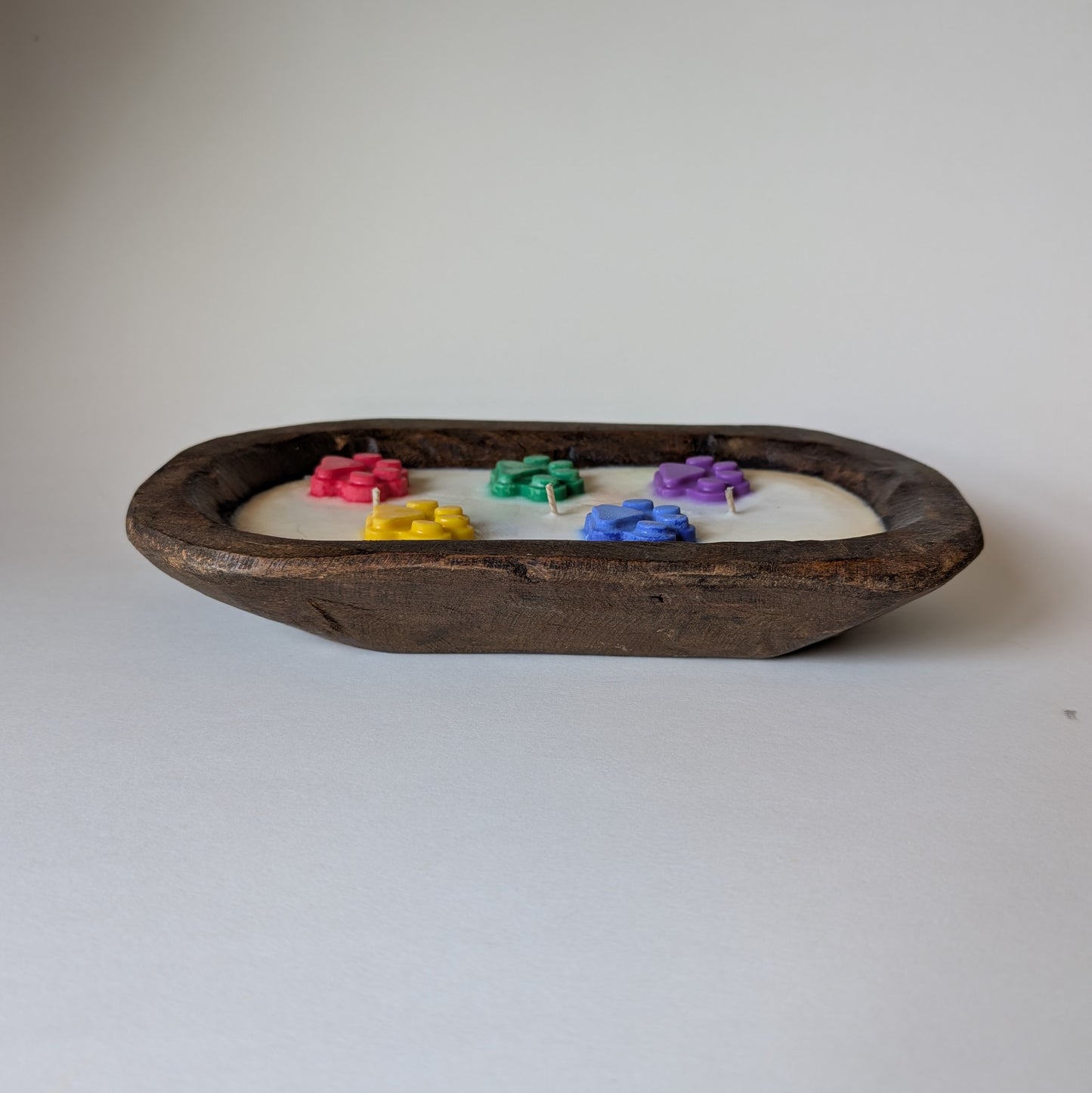 Aurora's Paw Print Wood Bowl - Almost Heaven