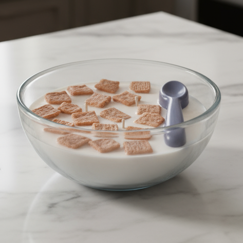 Cinna-Toast cinnamon toast crunch cereal scented soy candle by A Happy Waxident.