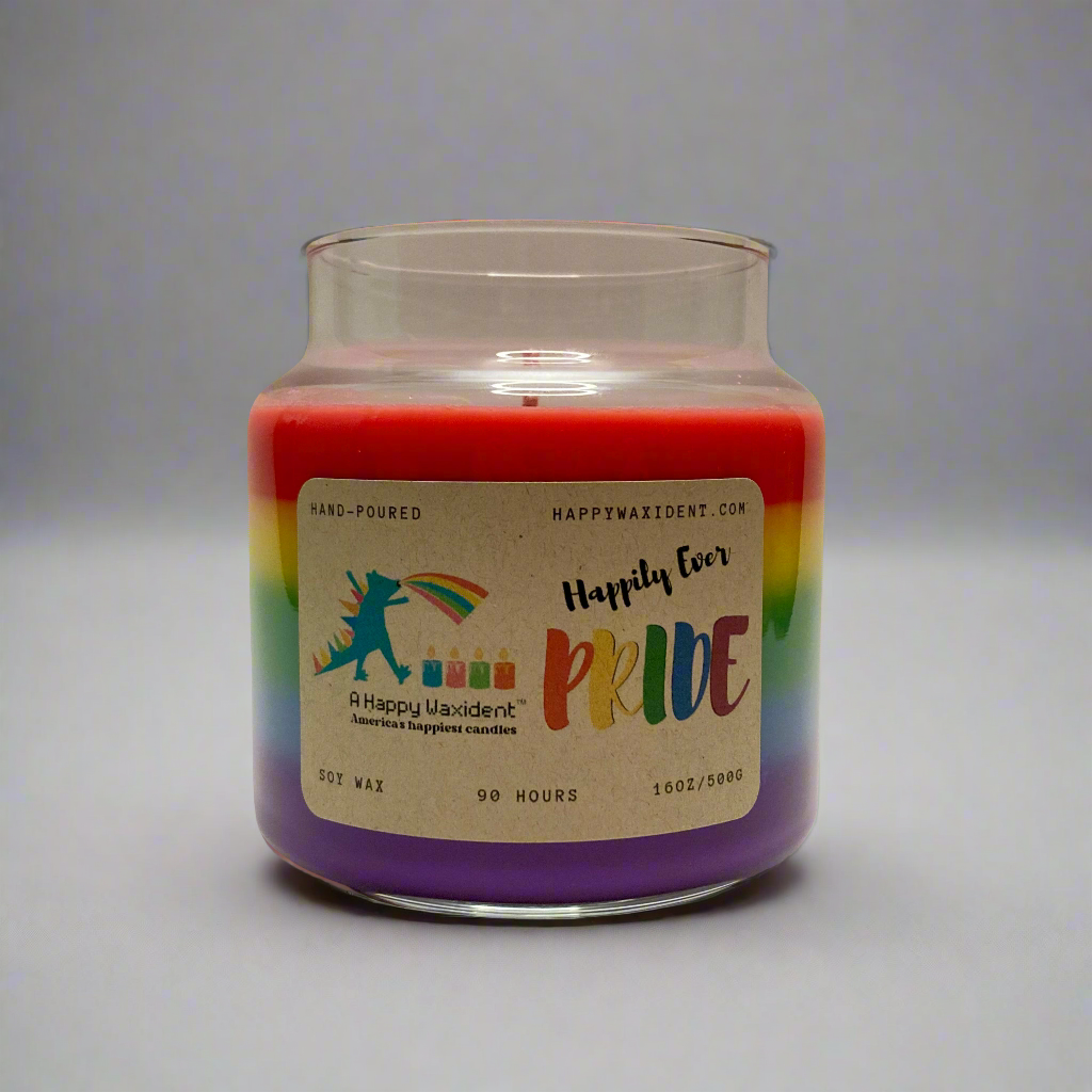 Rainbow PRIDE Candle 16oz 