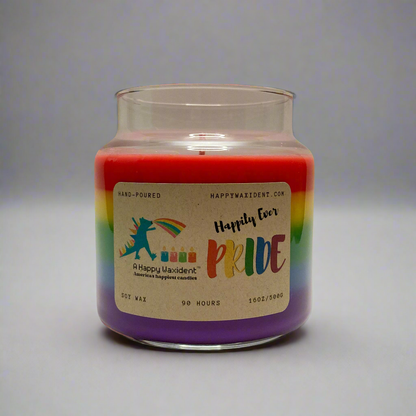 Rainbow PRIDE Candle 16oz 