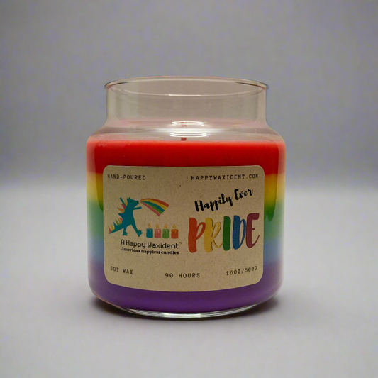 Rainbow PRIDE Candle 16oz 