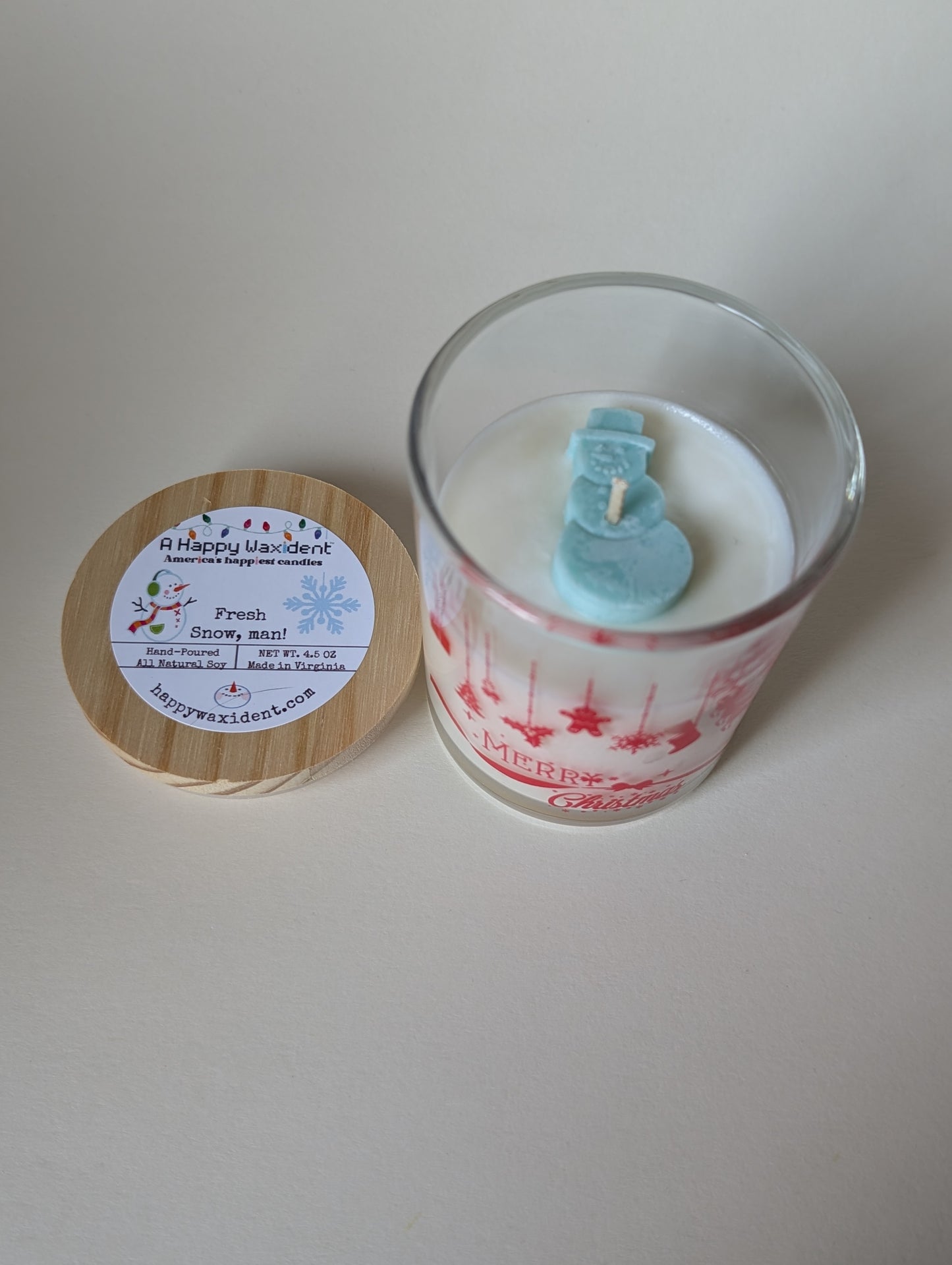 Fresh Snow, man Glass Jar