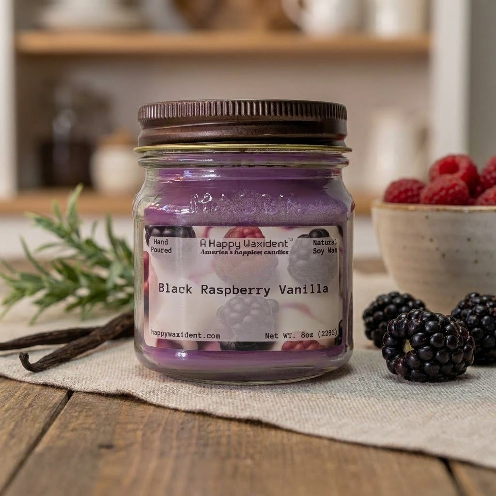 Black Raspberry Vanilla Soy Candle