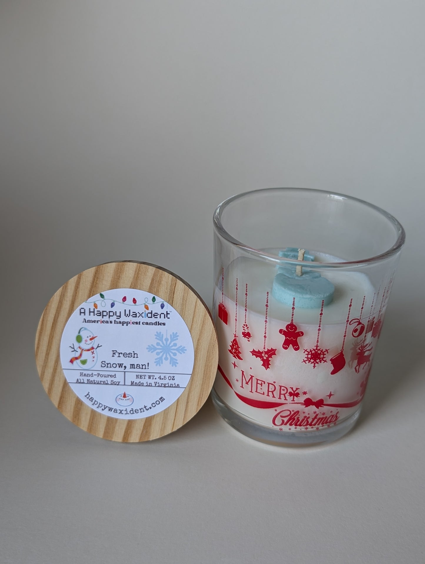 Fresh Snow, man Glass Jar