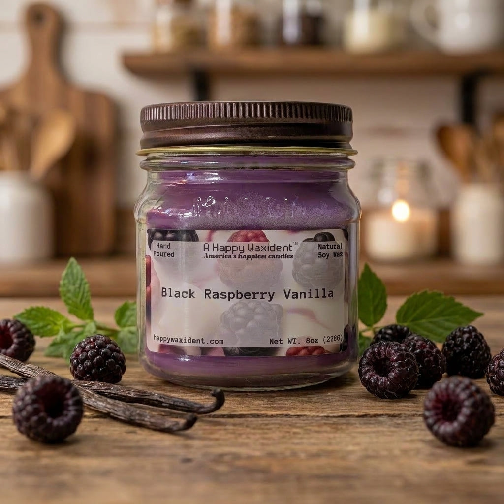 Black Raspberry Vanilla Soy Candle